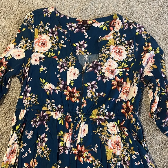 Torrid Floral Shirt dress - Picture 3 of 3